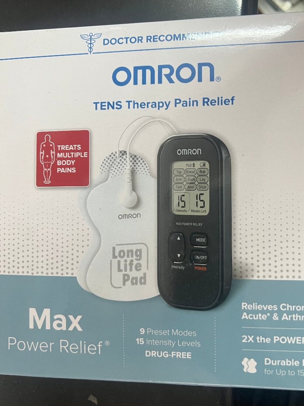 Omron PM500 Max-Power Relief TENS Therapy Pain Relief PM-500